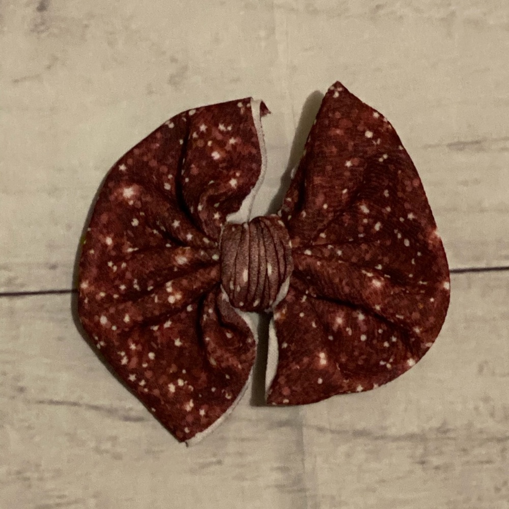 Burgundy glitter nylon